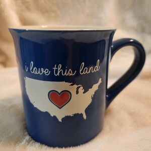 "I Love This Land"  Coffee Cup